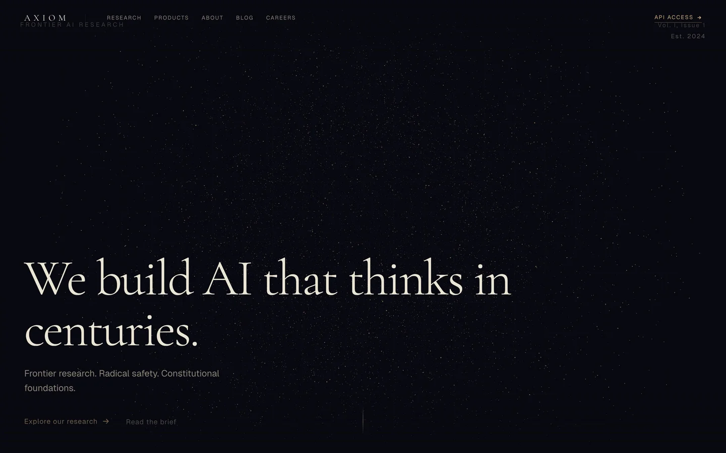 Axiom Labs template screenshot