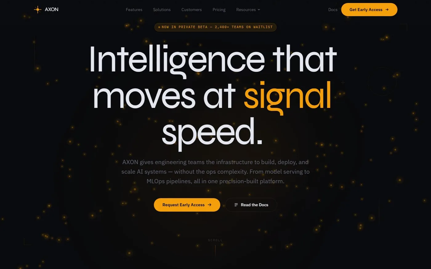 Axon, una plantilla SaaS de infraestructura de IA