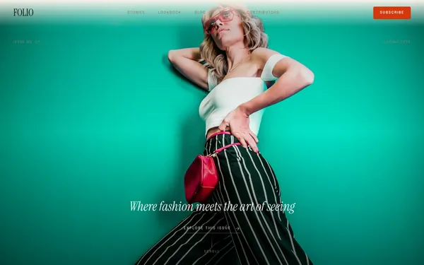 Folio template screenshot