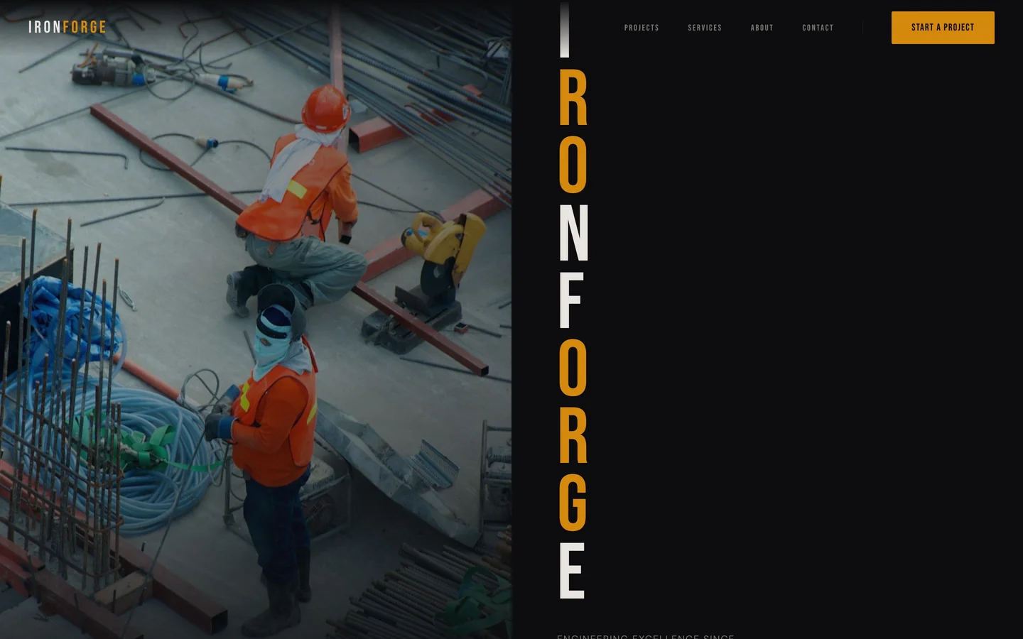 Ironforge template screenshot