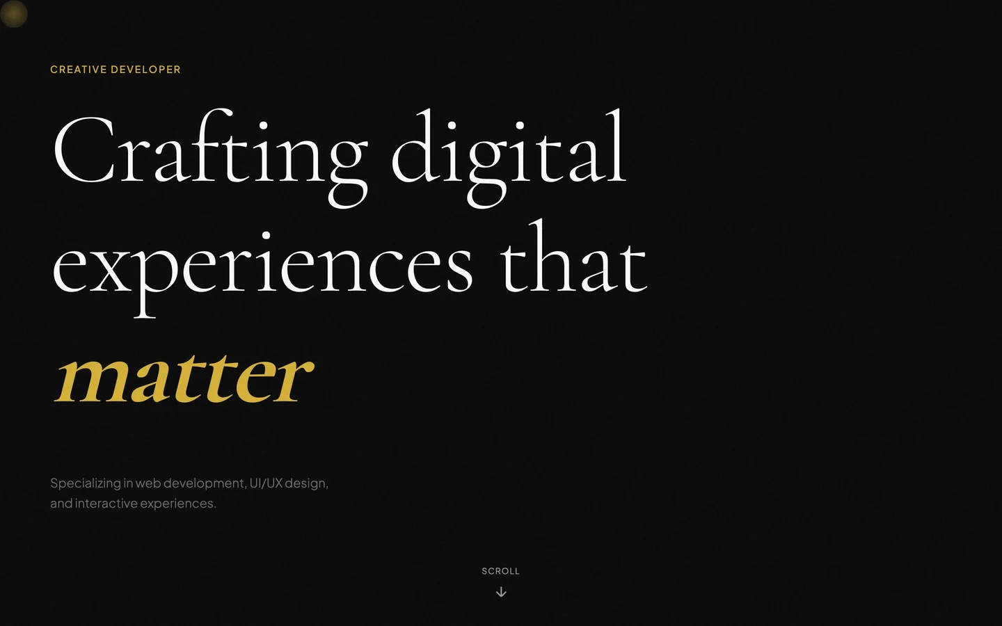 Portfolio Minimal template screenshot